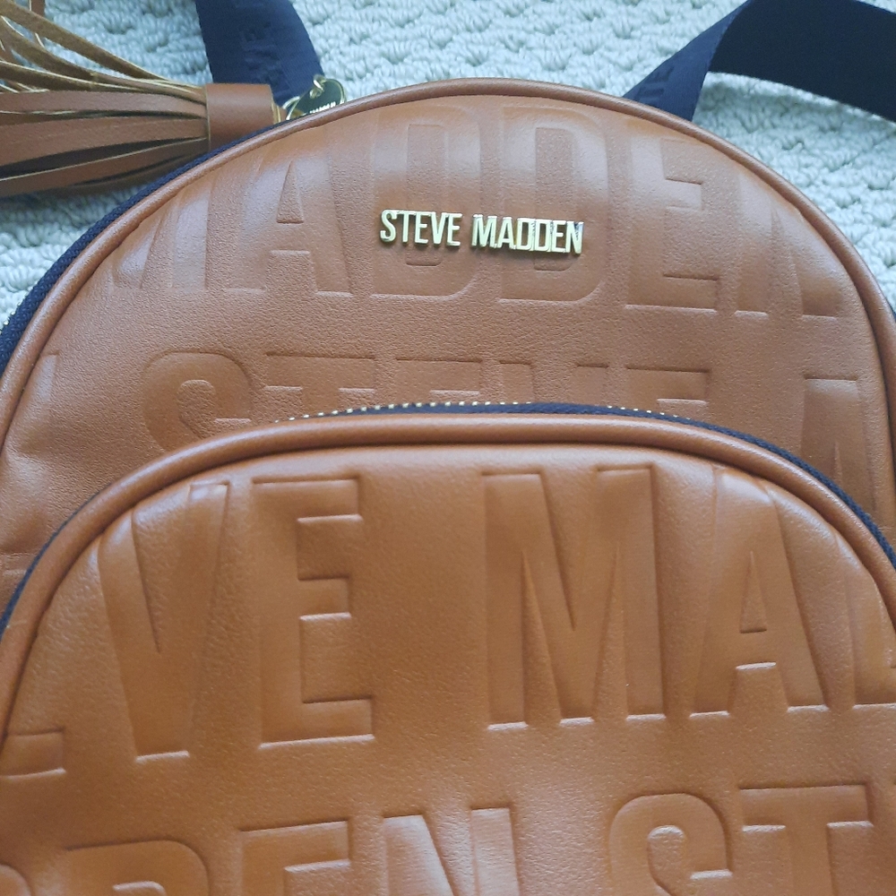 Small Steve Madden brown backpack / bag, preowned - Picture 5 of 9